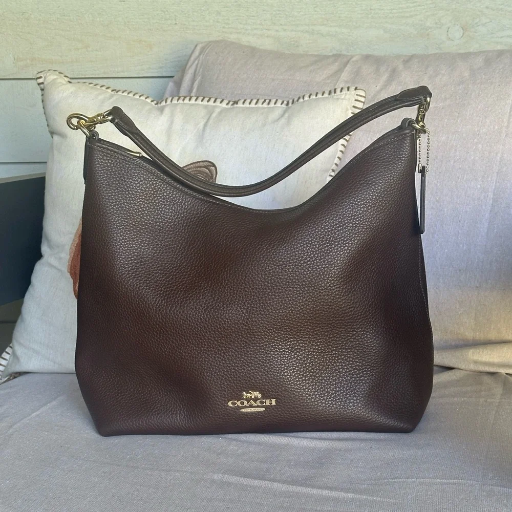 Coach Large Laurel Shoulder Bag in Maple - Picture 2 of 9